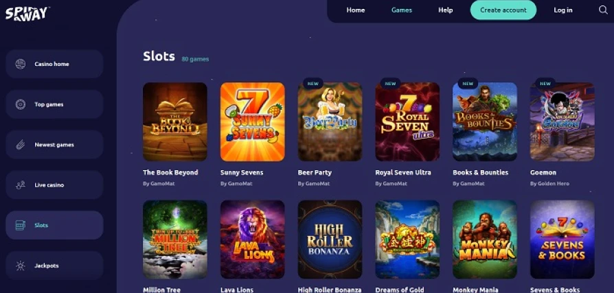 Spin away casino